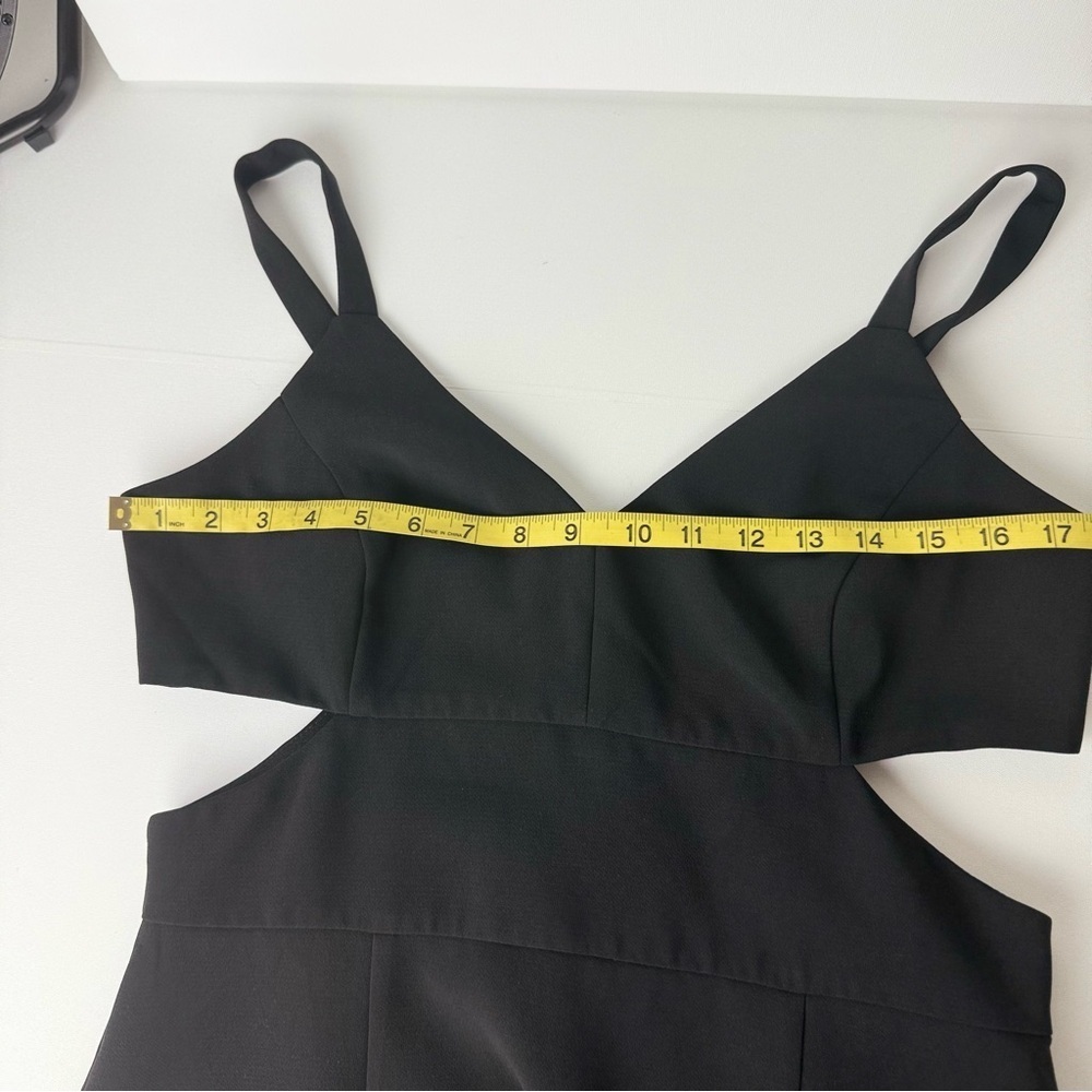 NWOT Adelyn Rae Black Sleeveless Ruffle Hem Dress Size M Cocktail Party - Picture 7 of 11